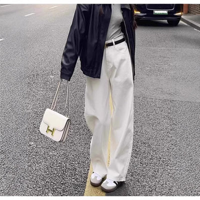 Fashion White Wide Jeans – Women - Shé Hauté