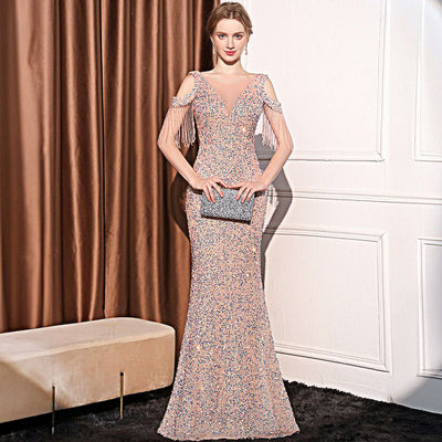 Women's Sequin Slimming Maxi - Shé Hauté