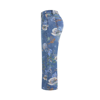 Spring/Autumn Printed Jeans – Women - Shé Hauté