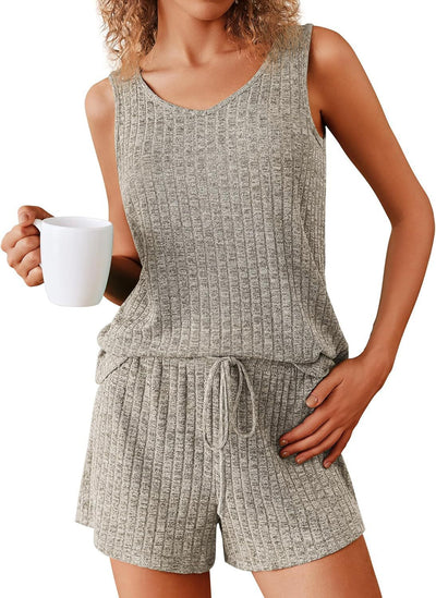 Ribbed Pajama Set