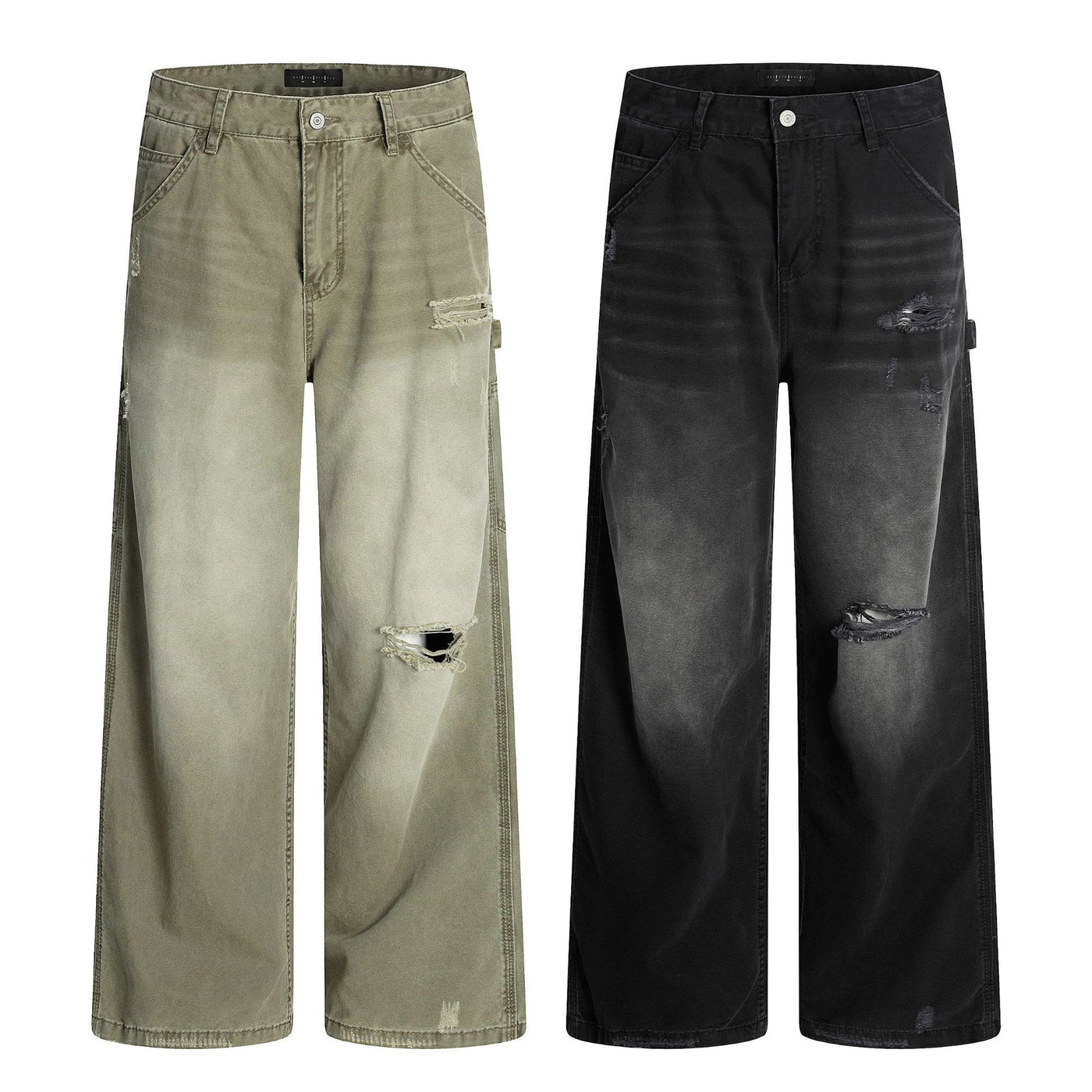 American Retro Tattered Jeans Jeans - Shé Hauté