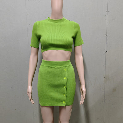 Knitted Crop Set