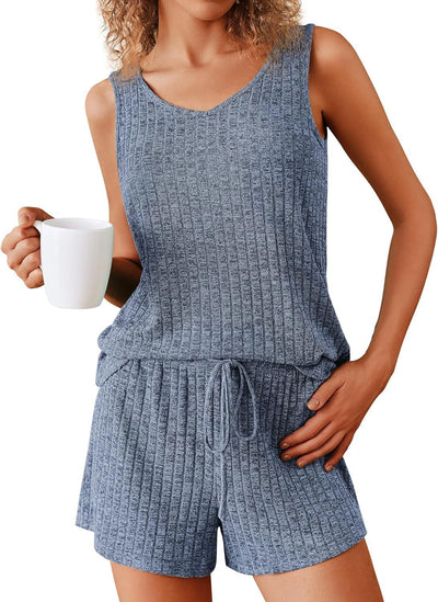 Ribbed Pajama Set