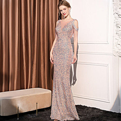 Women's Sequin Slimming Maxi - Shé Hauté