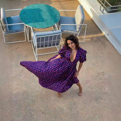 Split Hem Lady Dress