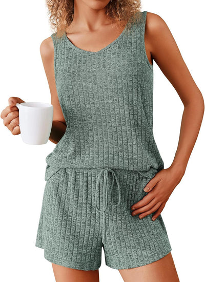 Ribbed Pajama Set