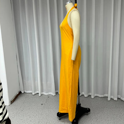 Solid Wide Leg One-Piece