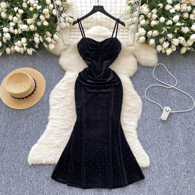 Women's Pleated Bodycon Slip Dress - Shé Hauté