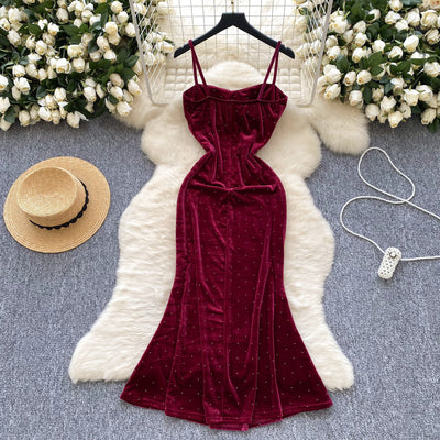Women's Pleated Bodycon Slip Dress - Shé Hauté