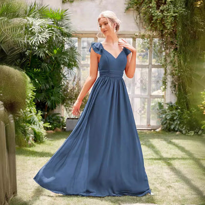 Robe formelle à col en V