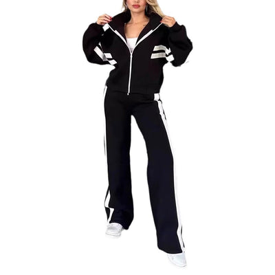 Manteau et pantalon à fermeture éclair