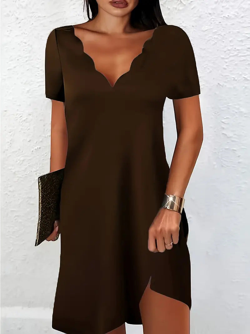 Wave V-Neck Dress