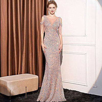 Women's Sequin Slimming Maxi - Shé Hauté