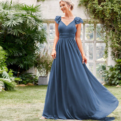 Robe formelle à col en V