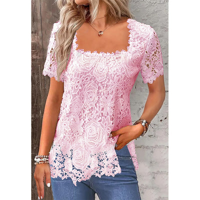 Rose Lace Tee