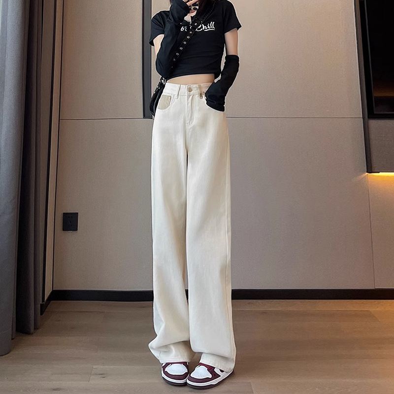 Women's High Waist Straight Jeans - Shé Hauté
