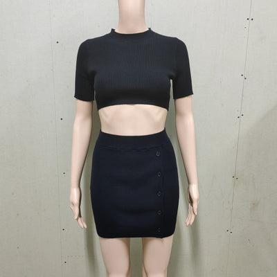 Knitted Crop Set