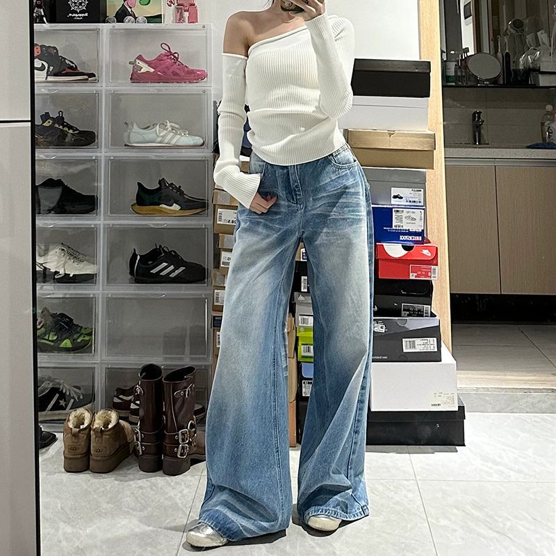 Retro Straight-leg Jeans