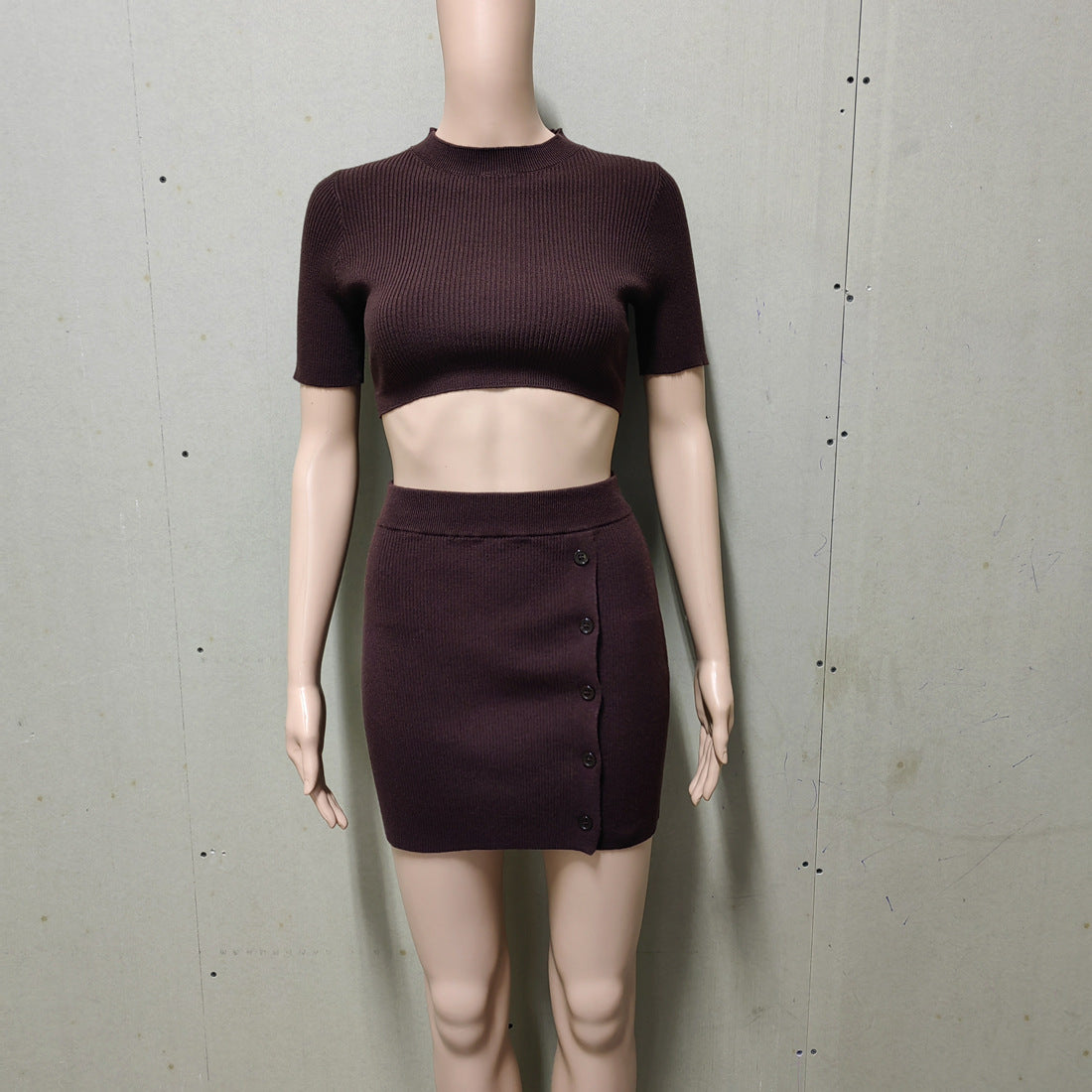 Knitted Crop Set
