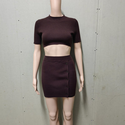 Knitted Crop Set