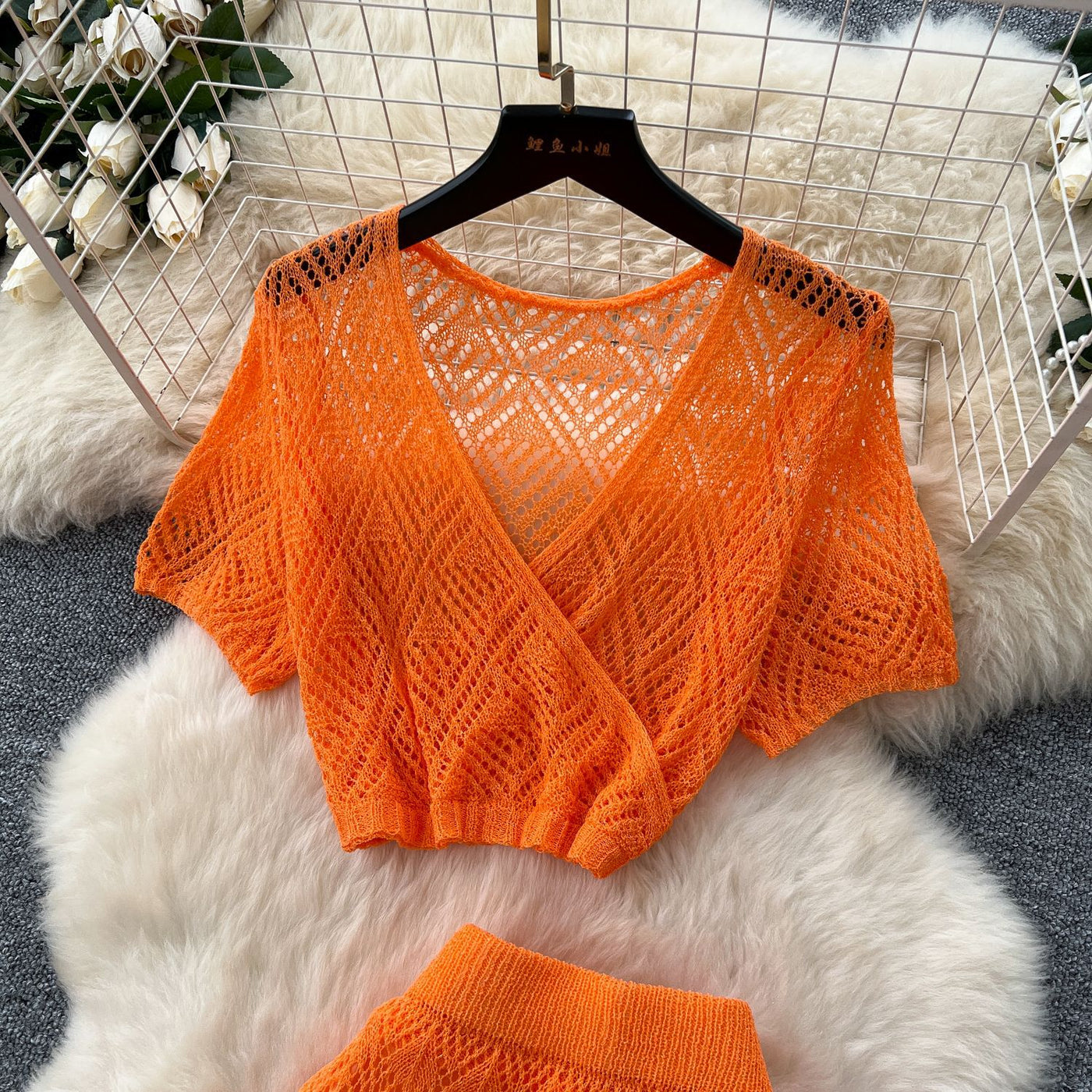 Knit Top Skirt Set