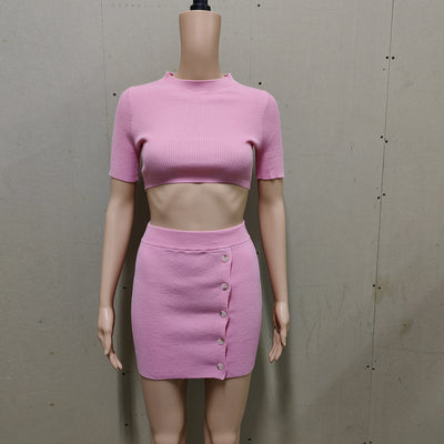 Knitted Crop Set
