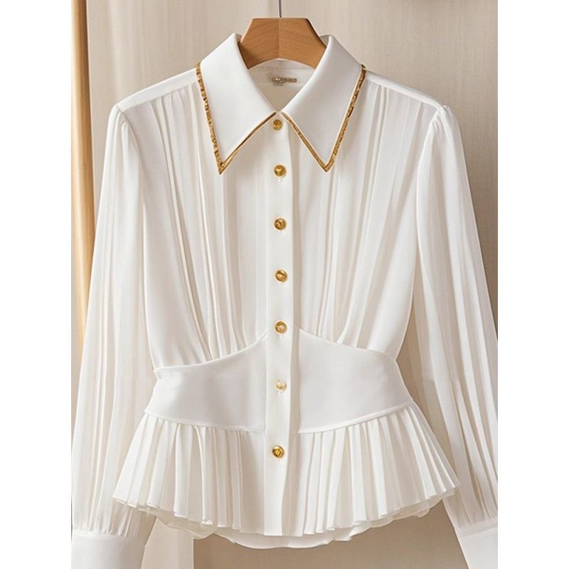 Pleated Collar Shirt
