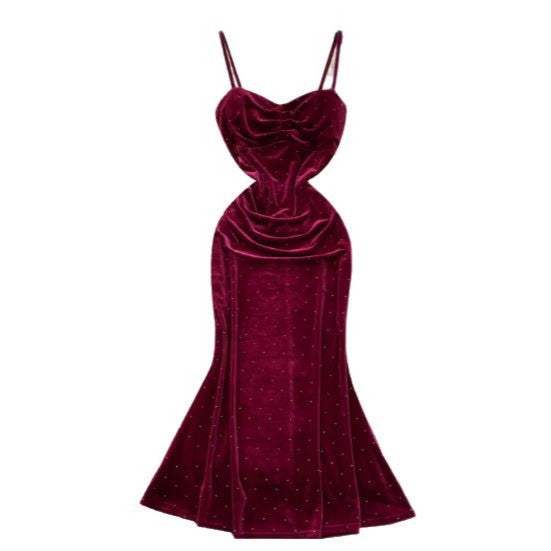 Women's Pleated Bodycon Slip Dress - Shé Hauté