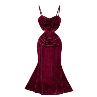 Women's Pleated Bodycon Slip Dress - Shé Hauté