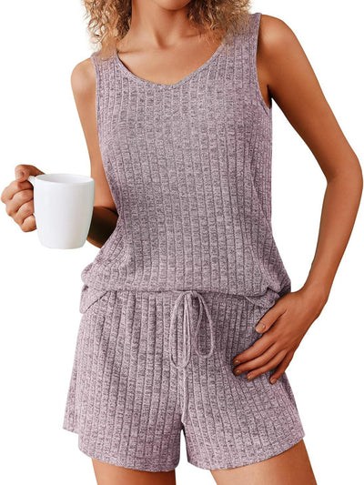 Ribbed Pajama Set