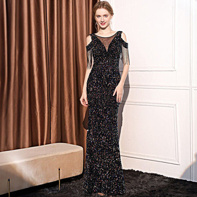 Women's Sequin Slimming Maxi - Shé Hauté