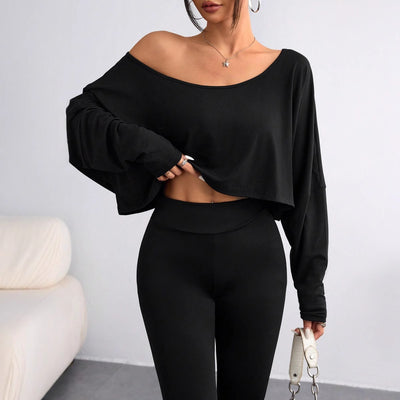 Off Shoulder Loose Crop