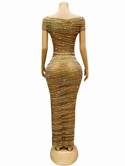 Shiny Evening Party Dress – Women - Shé Hauté