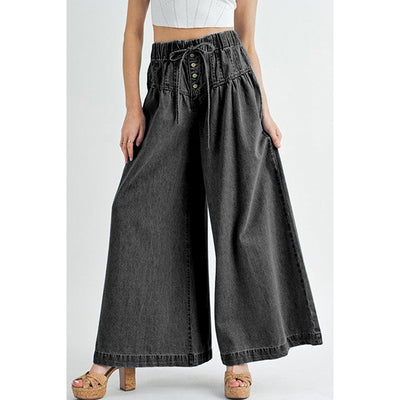 Solid Wide Pants