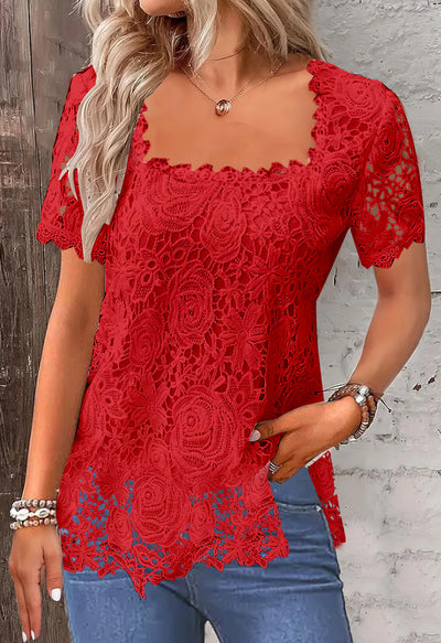 Rose Lace Tee