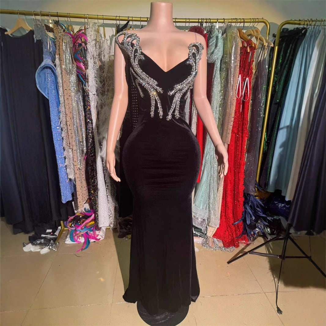Slimming Sequin Long Dress - Shé Hauté