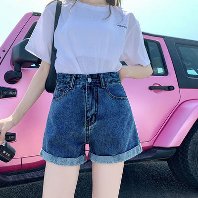 Women's High Waist Straight Jeans - Shé Hauté