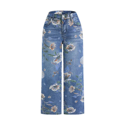 Spring/Autumn Printed Jeans – Women - Shé Hauté