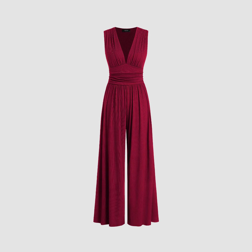 Solid Loose Jumpsuit