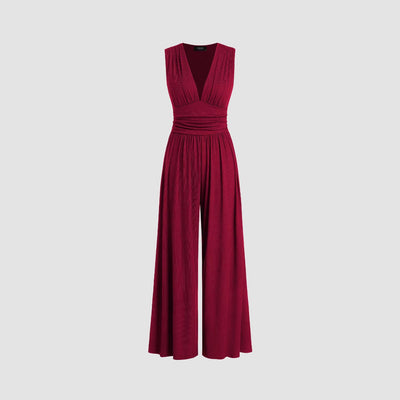 Solid Loose Jumpsuit