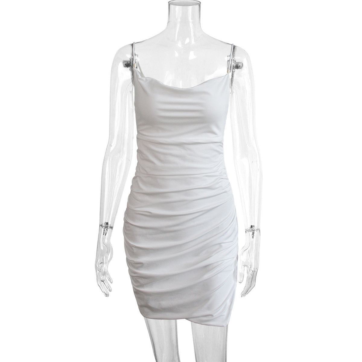 Robe fendue à perles