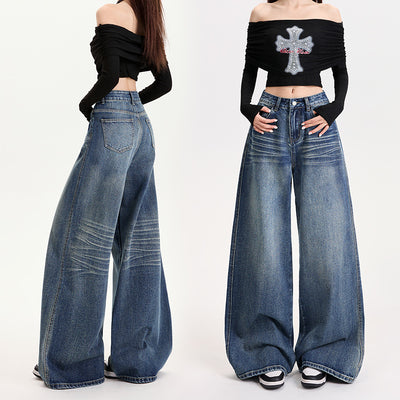 Women's Loose Fit Denim Pants - Shé Hauté