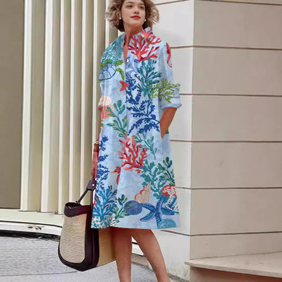 Impression de robe féminine