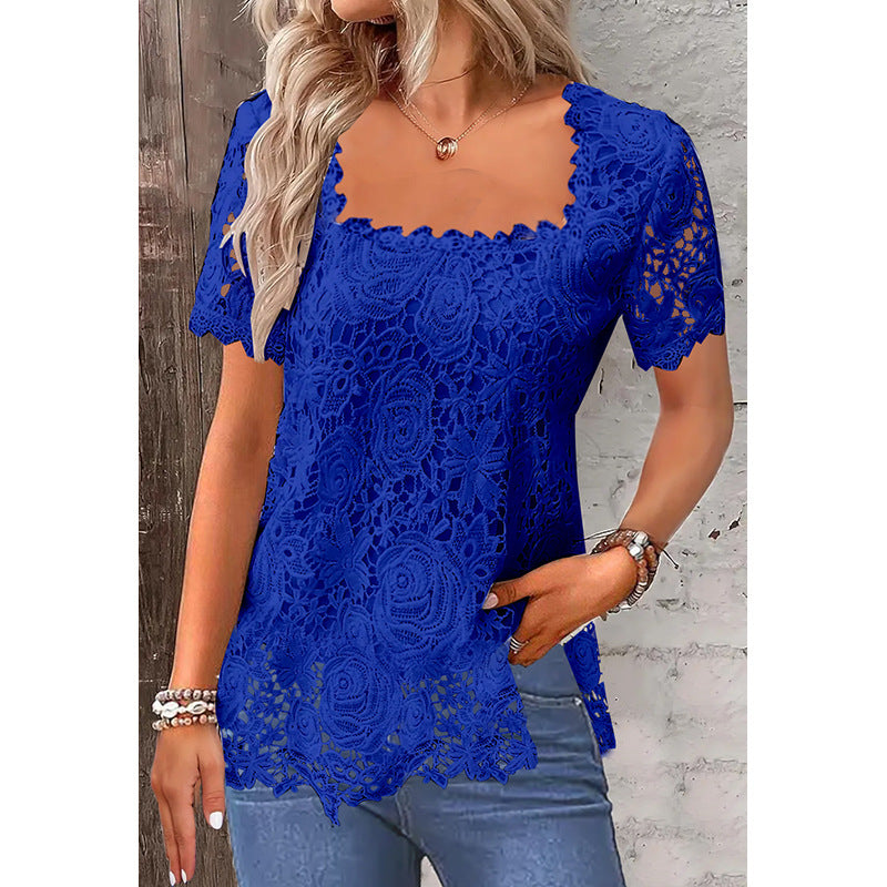 Rose Lace Tee