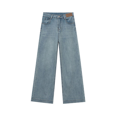 Women's Washed High Waist Wide-Leg Jeans - Shé Hauté
