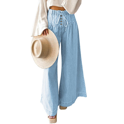 Solid Wide Pants