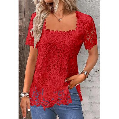 Rose Lace Tee