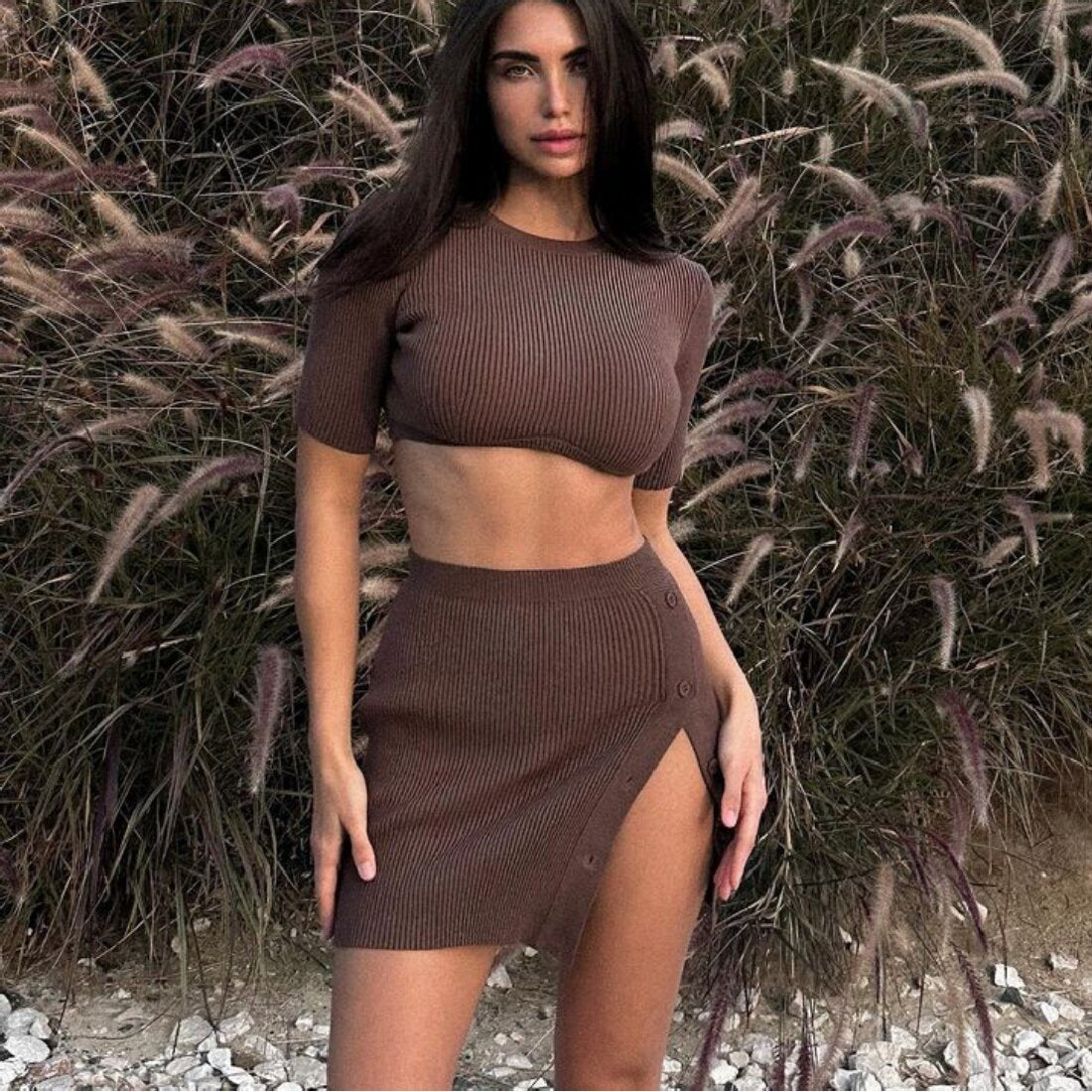 Knitted Crop Set