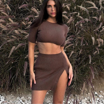 Knitted Crop Set