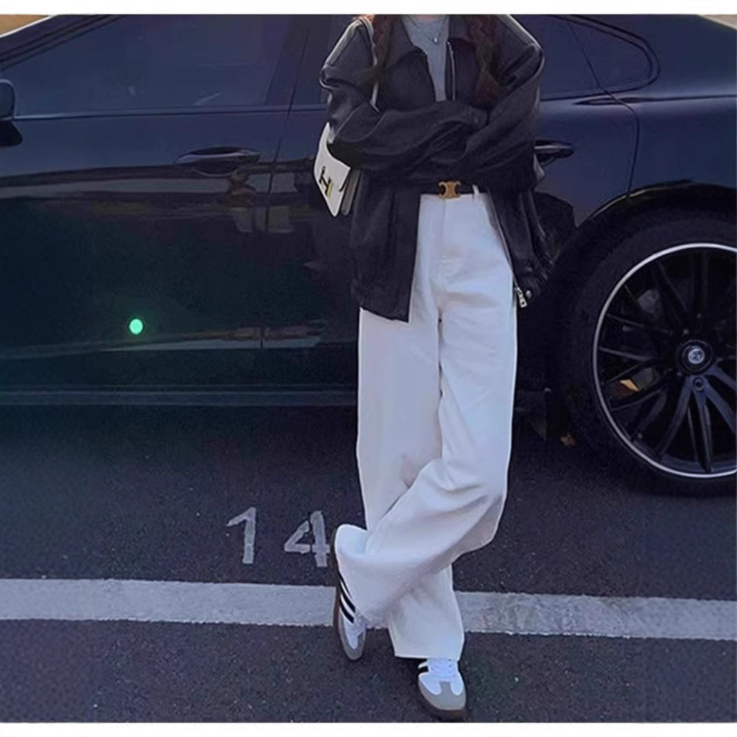Fashion White Wide Jeans – Women - Shé Hauté